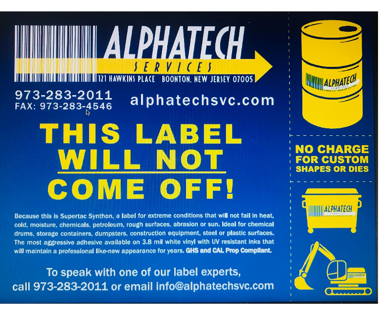 Alphatech Services Label making services